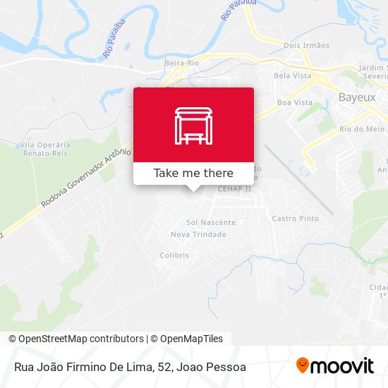 Mapa Rua João Firmino De Lima, 52