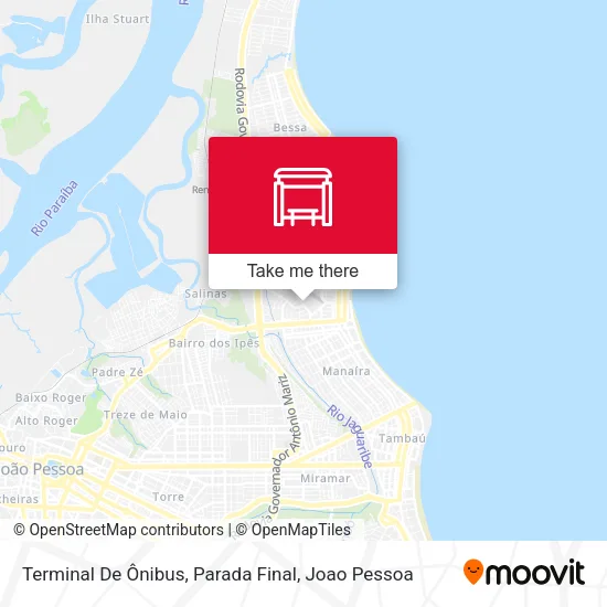 Terminal De Ônibus, Parada Final map