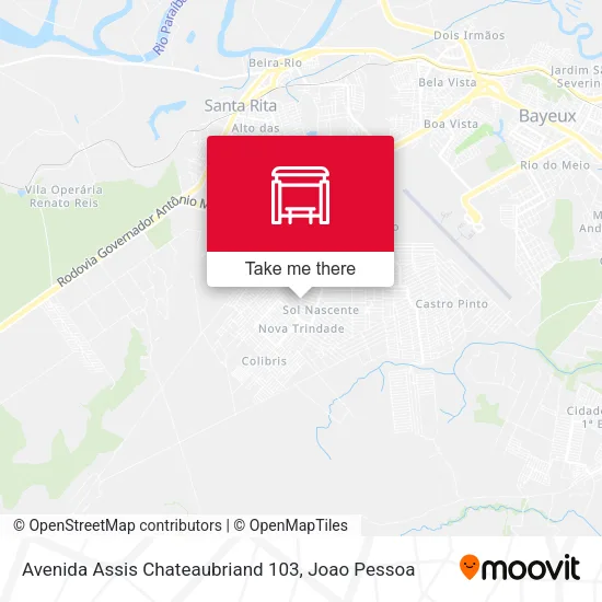Avenida Assis Chateaubriand 103 map