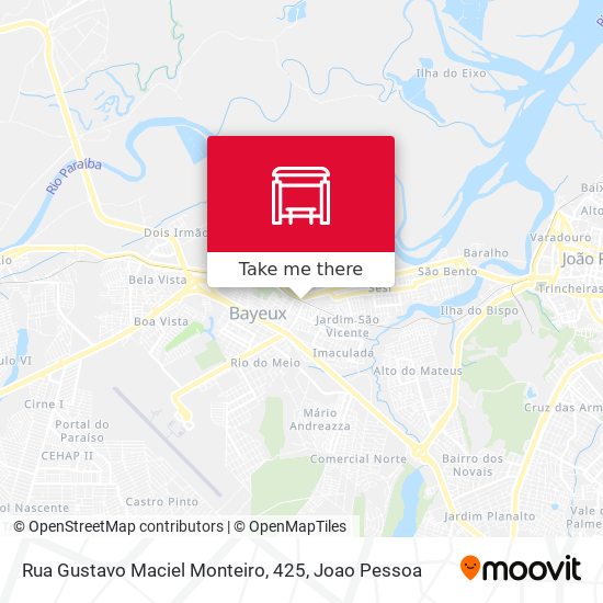 Mapa Rua Gustavo Maciel Monteiro, 425