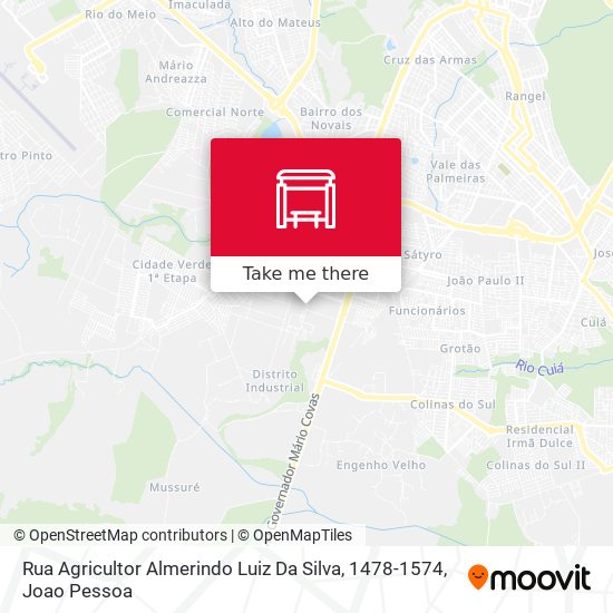 Rua Agricultor Almerindo Luiz Da Silva, 1478-1574 map