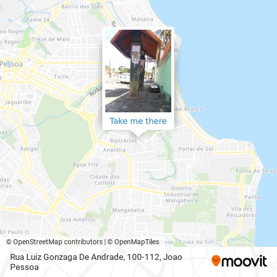 Mapa Rua Luiz Gonzaga De Andrade, 100-112