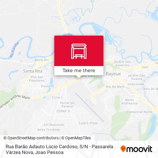 Rua Barão Adauto Lúcio Cardoso, S / N -  Passarela Várzea Nova map