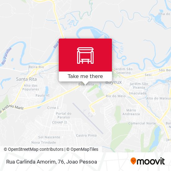Rua Carlinda Amorim, 76 map