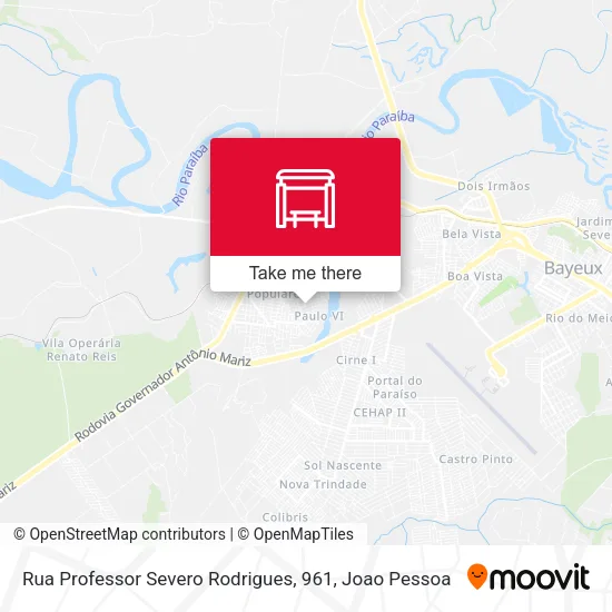 Rua Professor Severo Rodrigues, 961 map