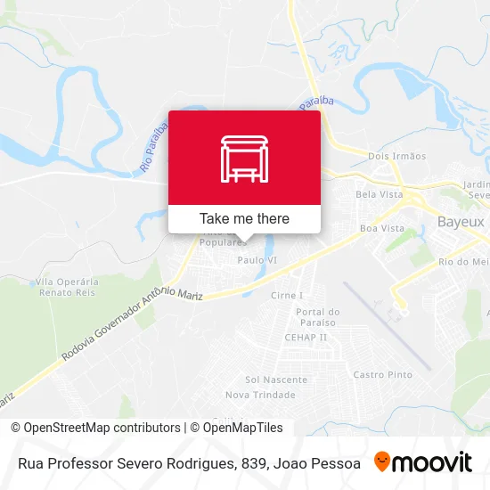 Rua Professor Severo Rodrigues, 839 map