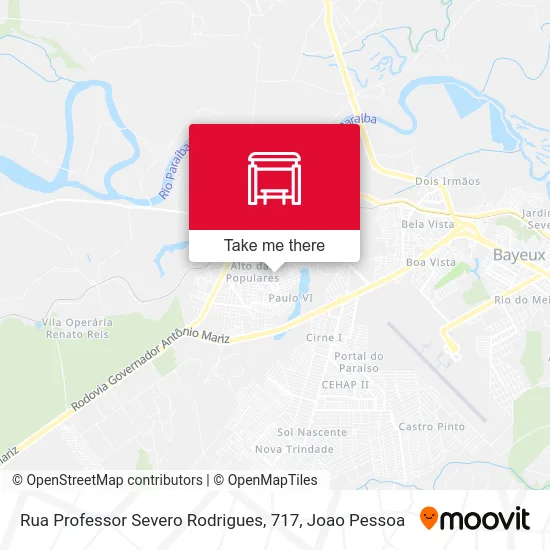 Rua Professor Severo Rodrigues, 717 map