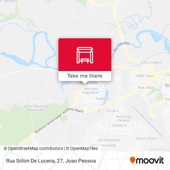 Mapa Rua Sólon De Lucena, 27