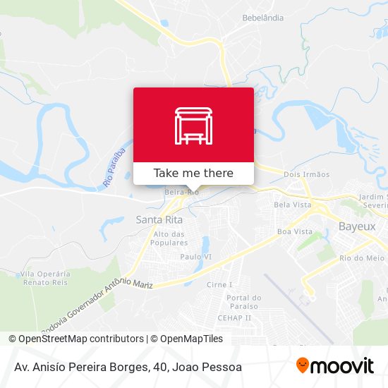 Av. Anisío Pereira Borges, 40 map