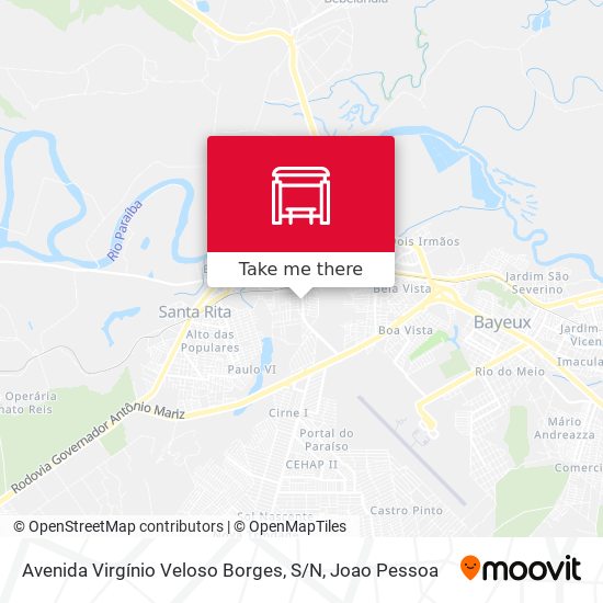 Avenida Virgínio Veloso Borges, S / N map