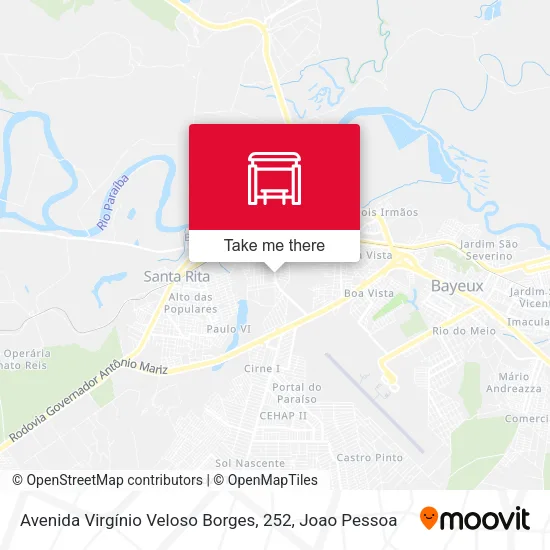 Avenida Virgínio Veloso Borges, 252 map