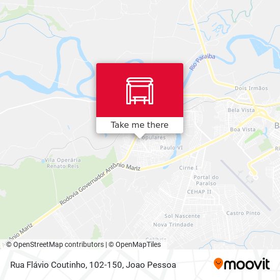 Rua Flávio Coutinho, 102-150 map