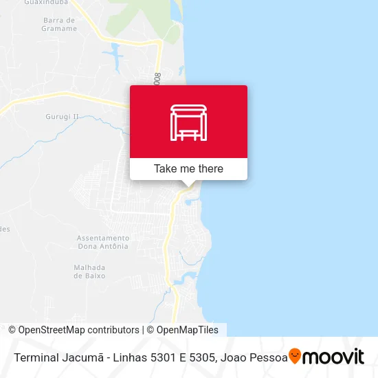 Terminal Jacumã - Linhas 5301 E 5305 map