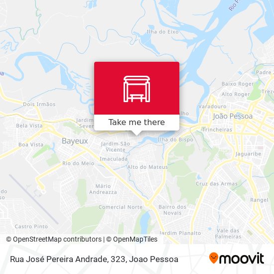 Mapa Rua José Pereira Andrade, 323