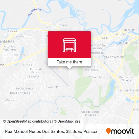 Rua Manoel Nunes Dos Santos, 38 map