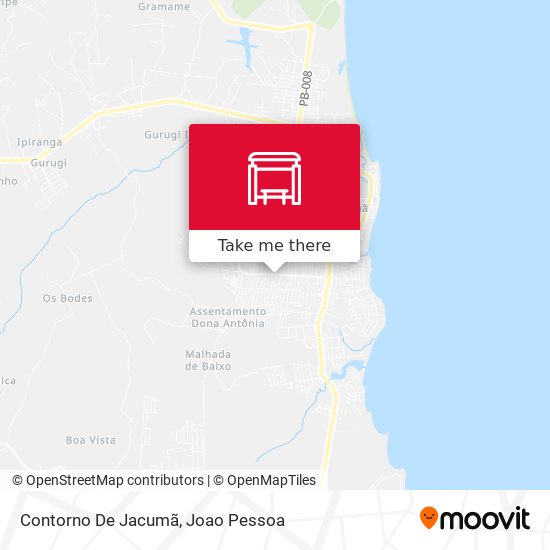 Contorno De Jacumã map