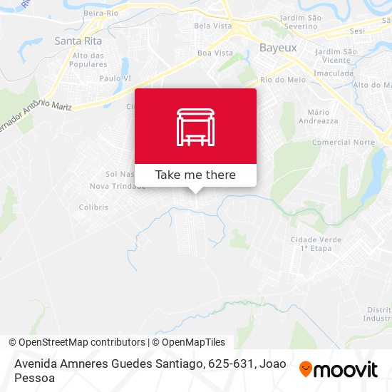 Avenida Amneres Guedes Santiago, 625-631 map