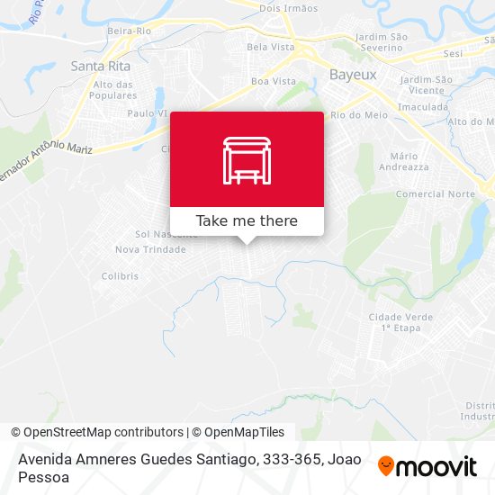 Avenida Amneres Guedes Santiago, 333-365 map