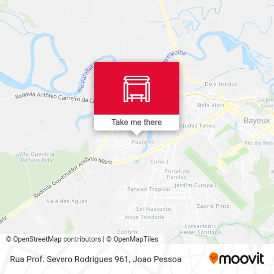 Rua Prof. Severo Rodrigues 961 map