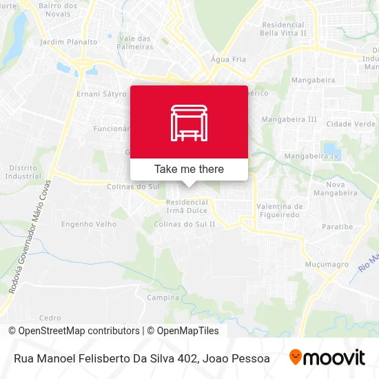 Rua Manoel Felisberto Da Silva 402 map