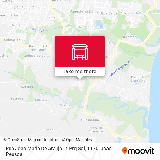 Rua Joao Maria De Araujo Lt Prq Sol, 1170 map