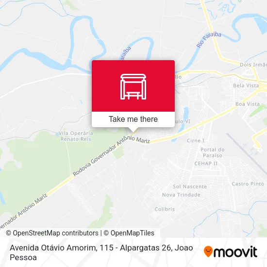 Avenida Otávio Amorim, 115 - Alpargatas 26 map