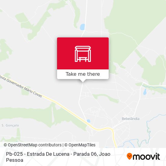 Pb-025 - Estrada De Lucena - Parada 06 map