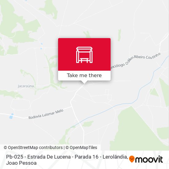 Pb-025 - Estrada De Lucena - Parada 16 - Lerolândia map