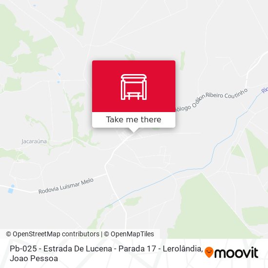 Pb-025 - Estrada De Lucena - Parada 17 - Lerolândia map