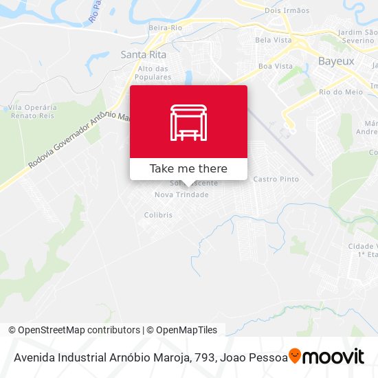 Avenida Industrial Arnóbio Maroja, 793 map