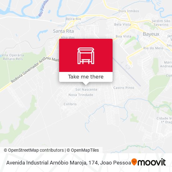 Mapa Avenida Industrial Arnóbio Maroja, 174