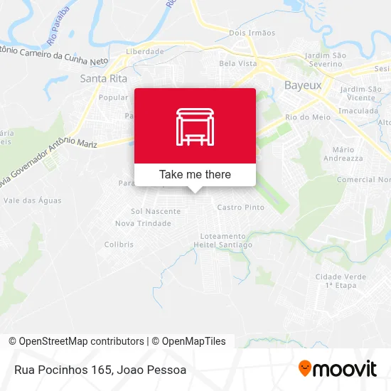 Rua Pocinhos 165 map