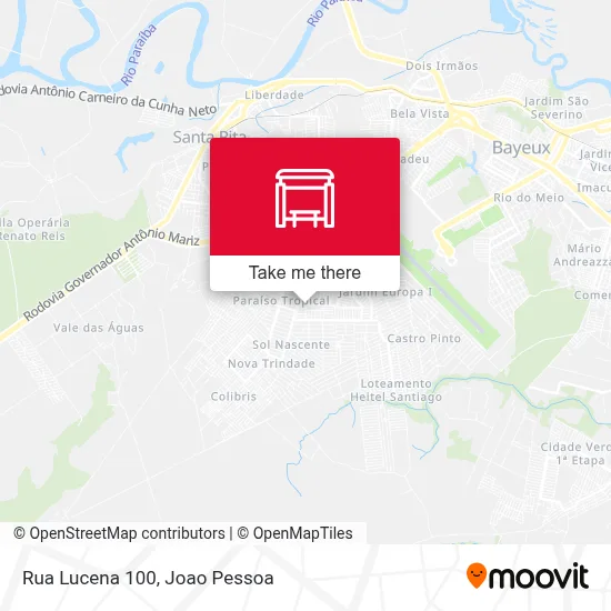Rua Lucena 100 map