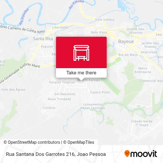 Rua Santana Dos Garrotes 216 map