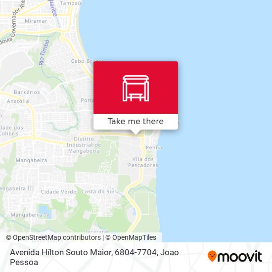 Mapa Avenida Hílton Souto Maior, 6804-7704