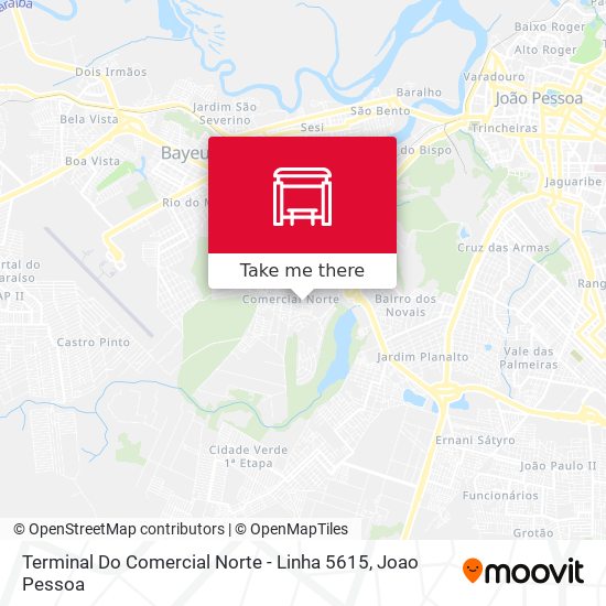 Terminal Do Comercial Norte - Linha 5615 map