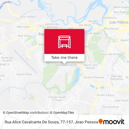 Rua Alice Cavalcante De Souza, 77-157 map