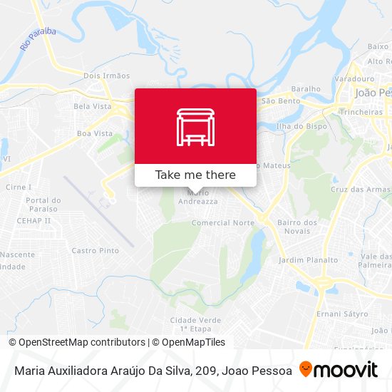 Maria Auxiliadora Araújo Da Silva, 209 map