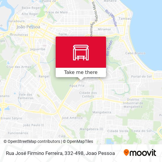 Mapa Rua José Firmino Ferreira, 332-498