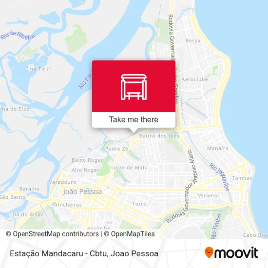 Estação Mandacaru - Cbtu map