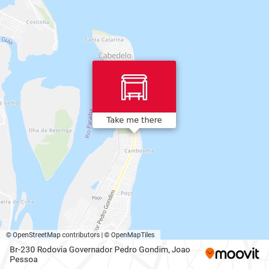 Br-230 Rodovia Governador Pedro Gondim map