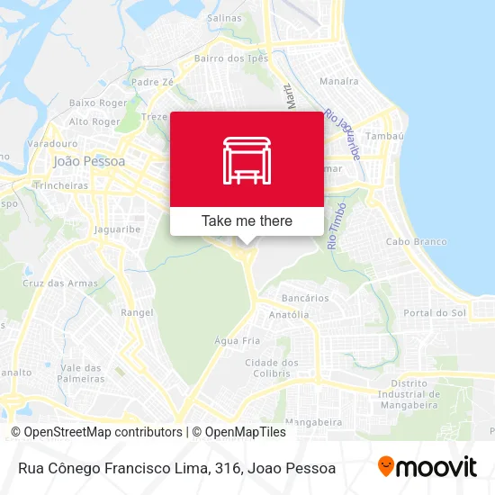 Mapa Rua Cônego Francisco Lima, 316