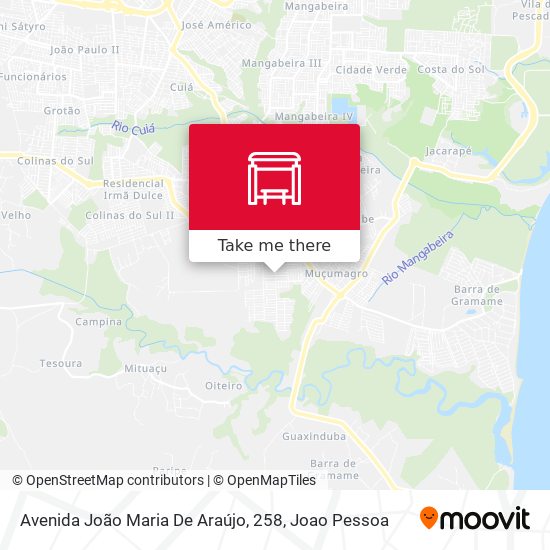 Avenida João Maria De Araújo, 258 map