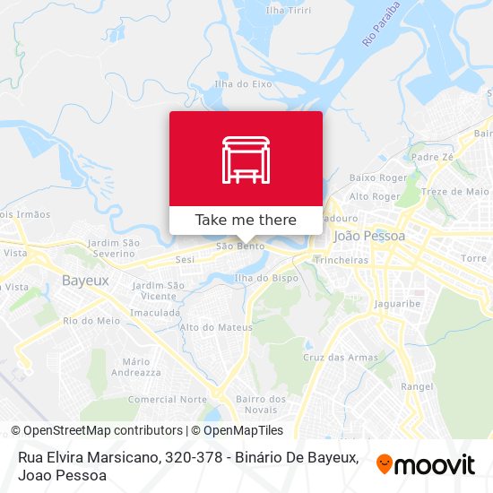 Rua Elvira Marsicano, 320-378 - Binário De Bayeux map