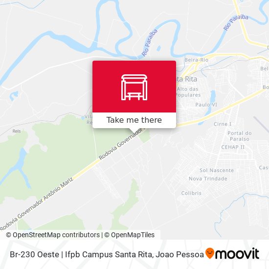 Mapa Br-230 Oeste | Ifpb Campus Santa Rita