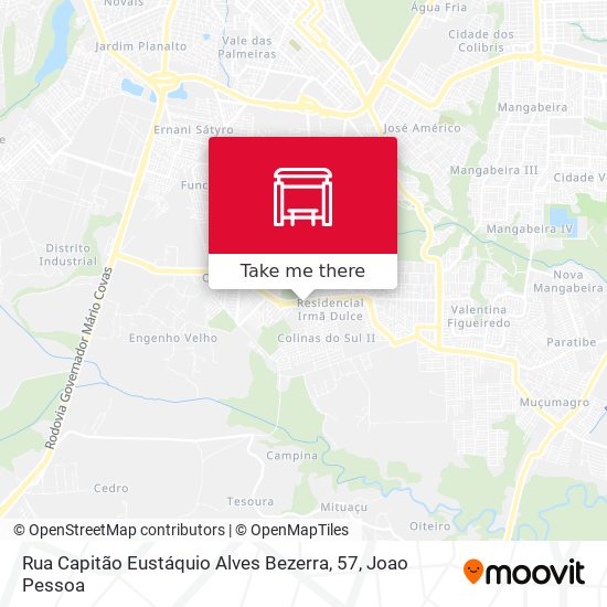 Mapa Rua Capitão Eustáquio Alves Bezerra, 57