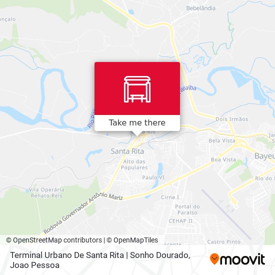 Terminal Urbano De Santa Rita | Sonho Dourado map