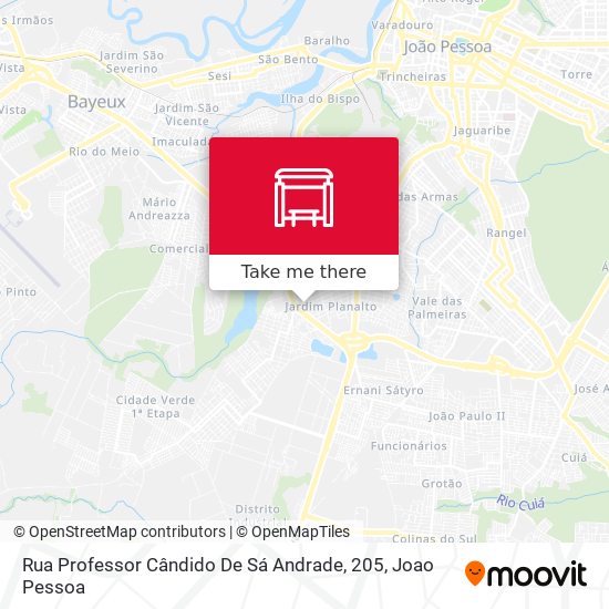 Rua Professor Cândido De Sá Andrade, 205 map