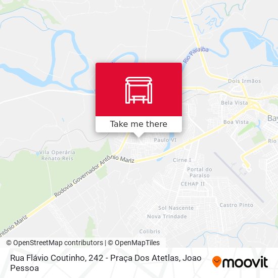 Rua Flávio Coutinho, 242 - Praça Dos Atetlas map