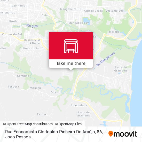 Rua Economista Clodoaldo Pinheiro De Araújo, 86 map